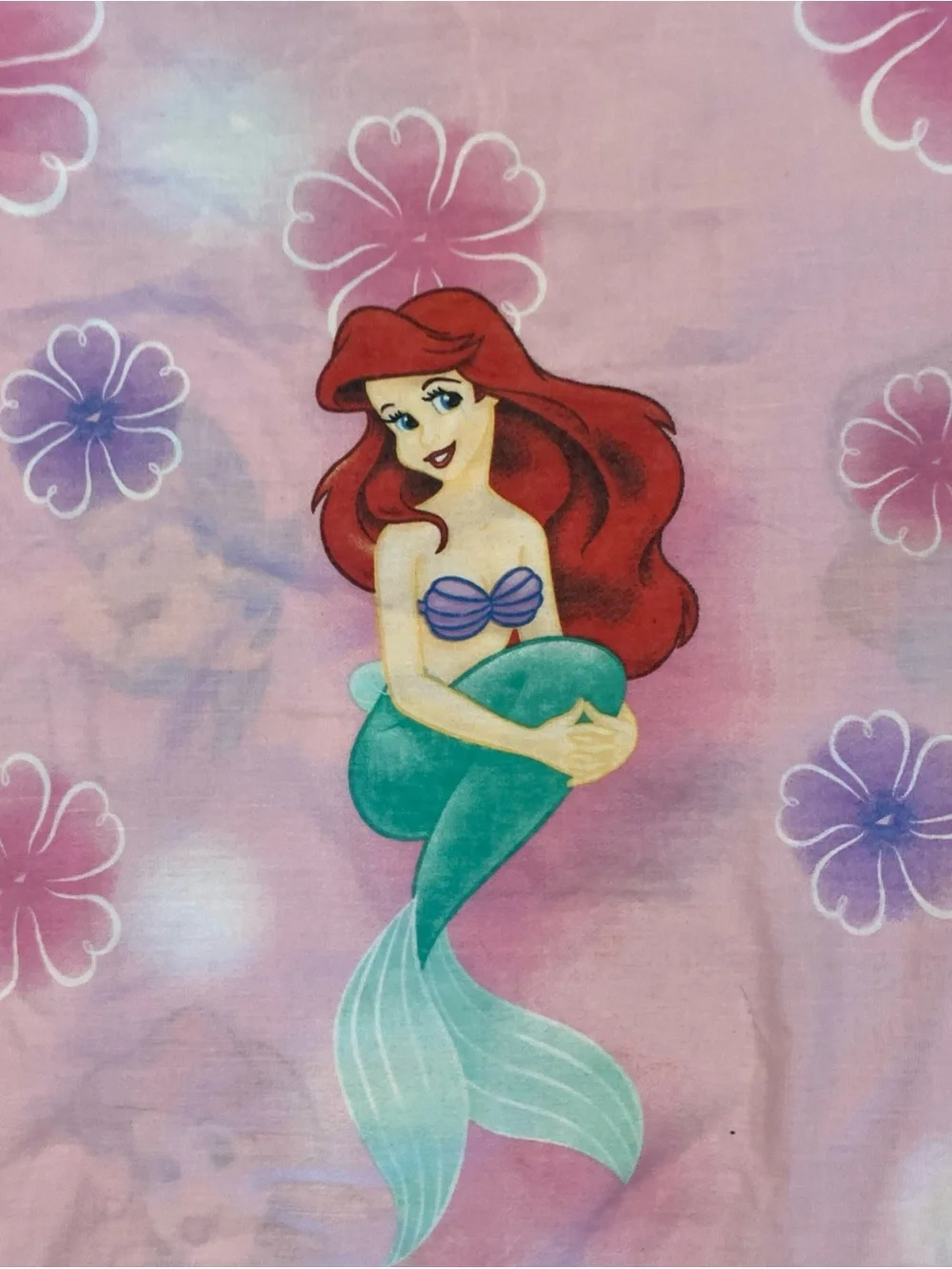 Disney Princess The Little Mermaid Special Edition flat Twin Sheet Pink